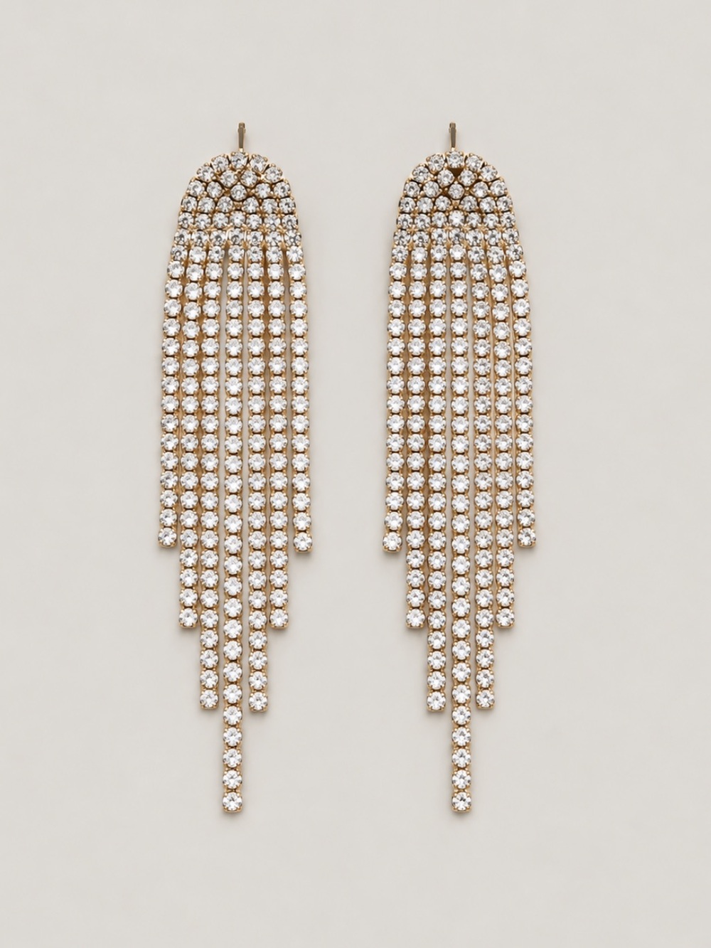 New! Rhinestone Chandelier Statement Earrings NWOT